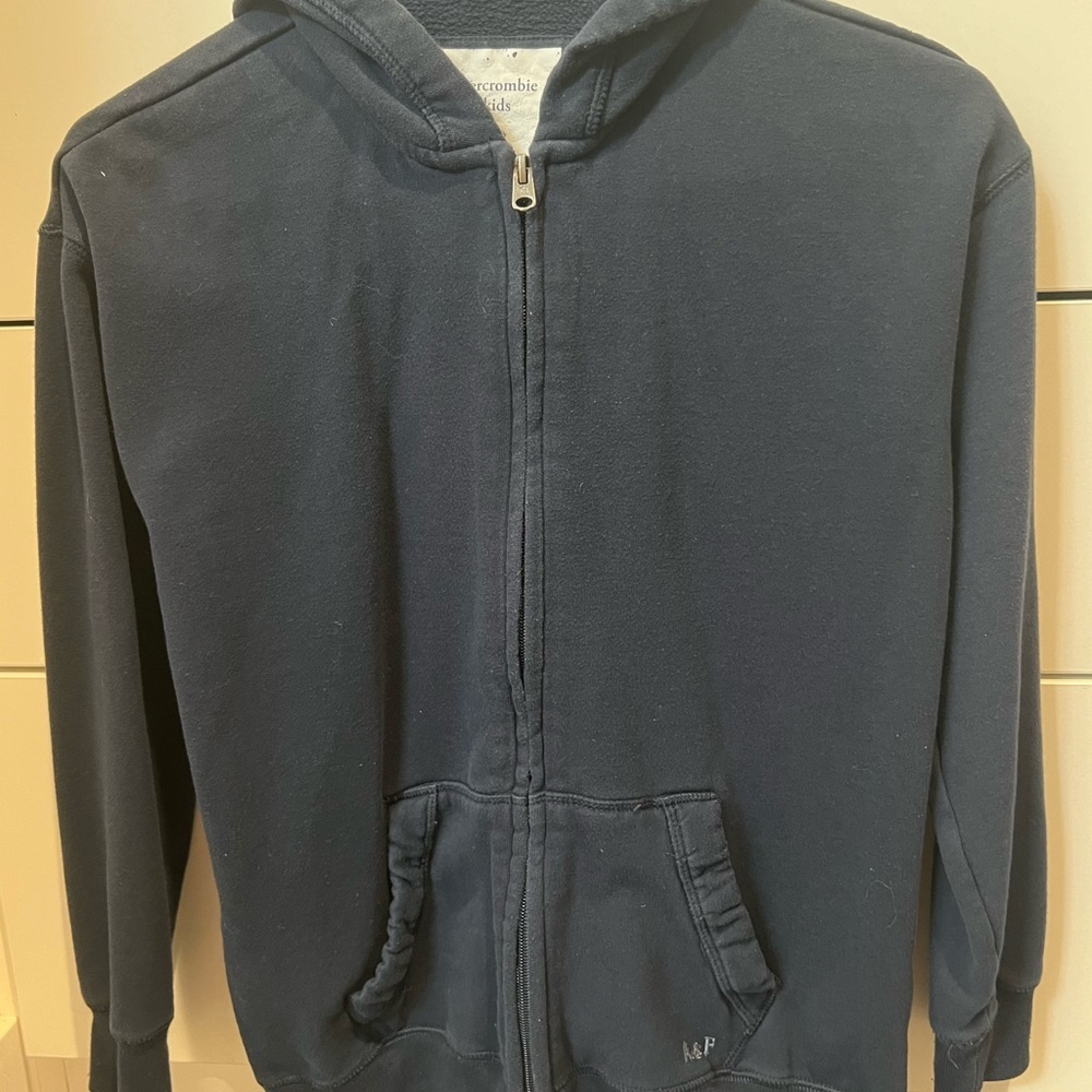 Abercrombie Kids Full Zip Up Size 11/12 Navy Blue